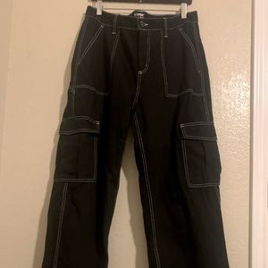Hot Topic Black Denim Flare Jeans Size 11
